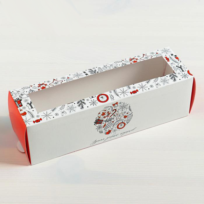 Коробка складная «Время добрых подарков», 18×5.5×5.5 см