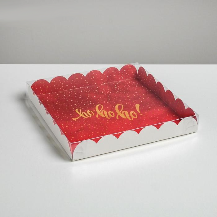 Коробка для кондитерских изделий с PVC крышкой «Волшебство», 21×21×3 см