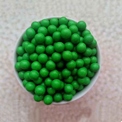 Шокошарики для декора «Зелёный» 10 мм, 50гр