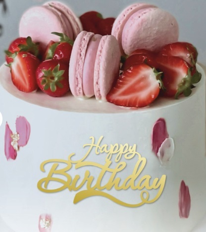 Топпер для торта №23 Happy Birthday (акрил)