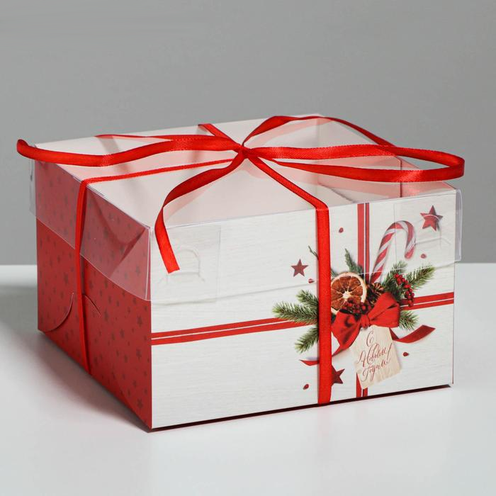 Коробка для капкейка «С Новым годом!», 16×16×10 см (4)