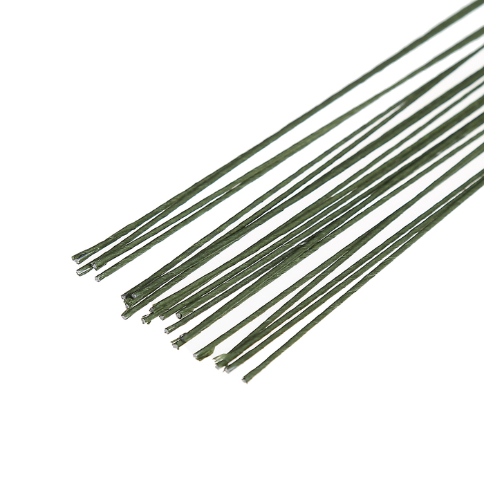 Флористическая проволока «Зеленая» (набор 20 шт) 1.2 мм, 36 см