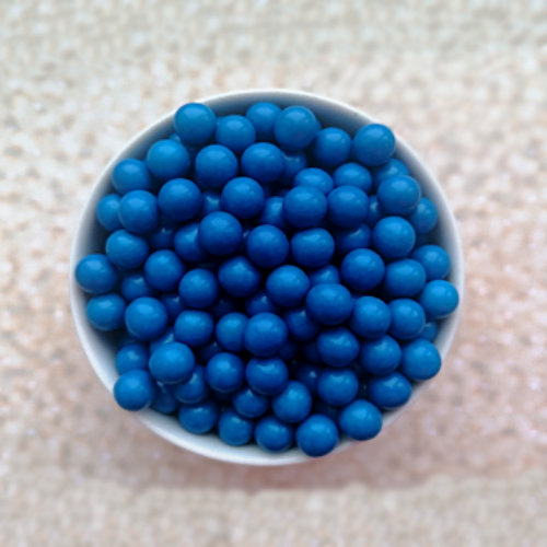 Шокошарики для декора «Ярко синий» 10 мм, 50гр