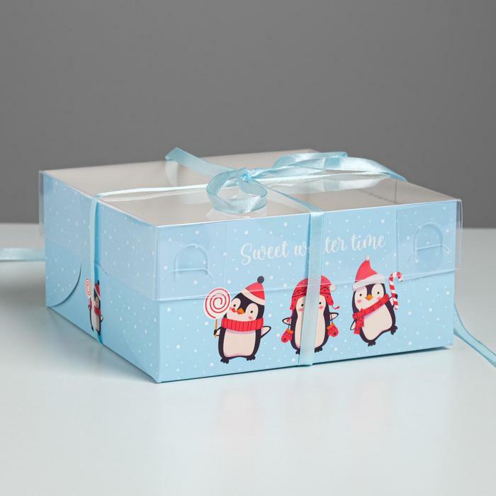 Коробка для капкейка «Sweet winter time», 16×16×7.5 см (4)