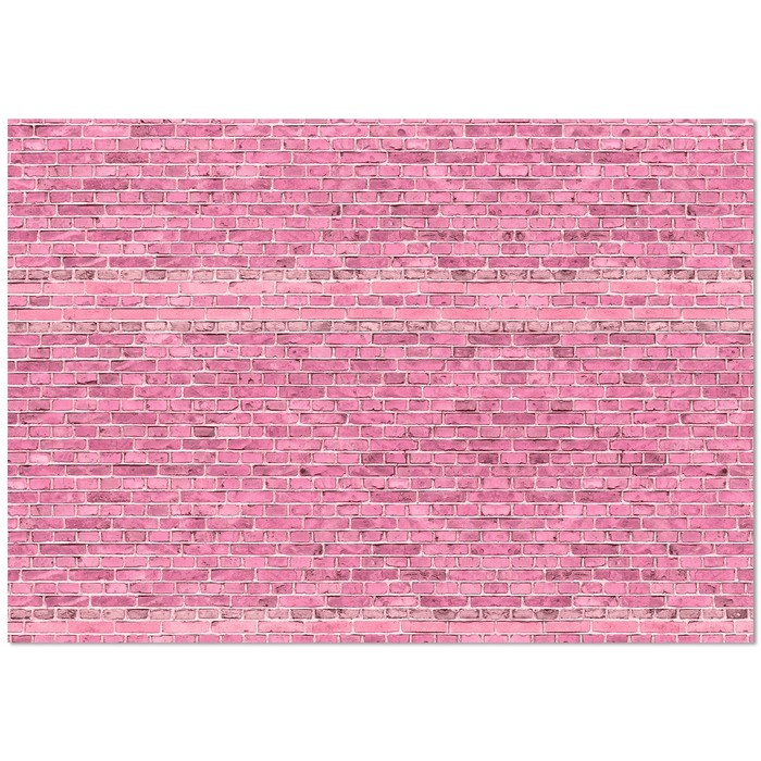 Фотофон «Розовые кирпичики», 70×100 см, бумага, 130 г/м