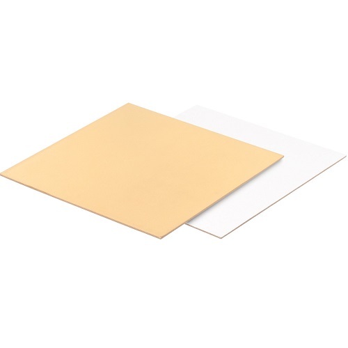 Подложка для торта прямоугольная (золото, белая), 30×40, толщ. 1.5 мм