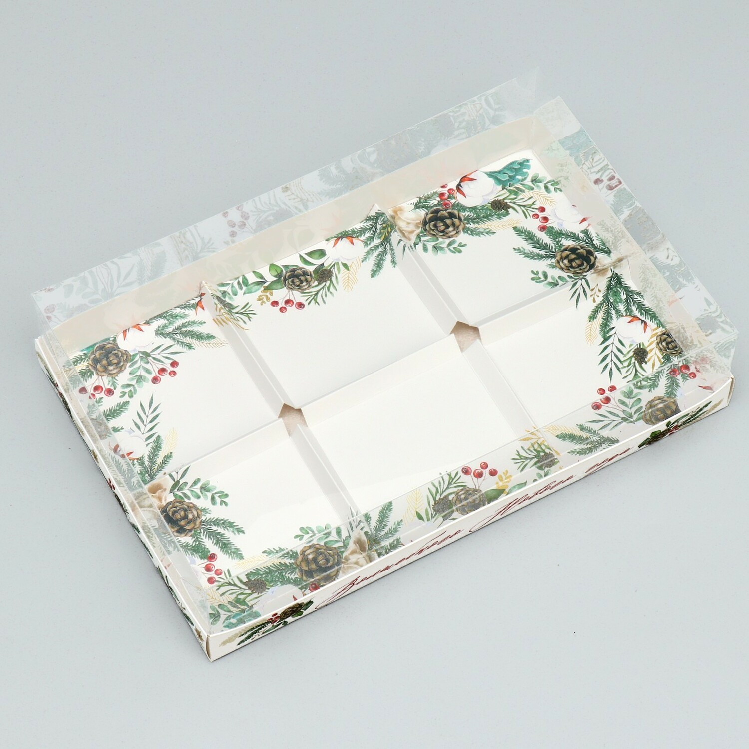 Коробка для для мусовых пирожных «Волшебного Нового года», 27 х 17.8 х 6.5 см