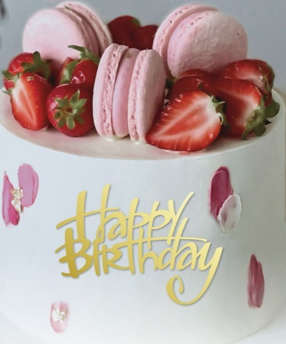 Топпер для торта №22 Happy Birthday (акрил)