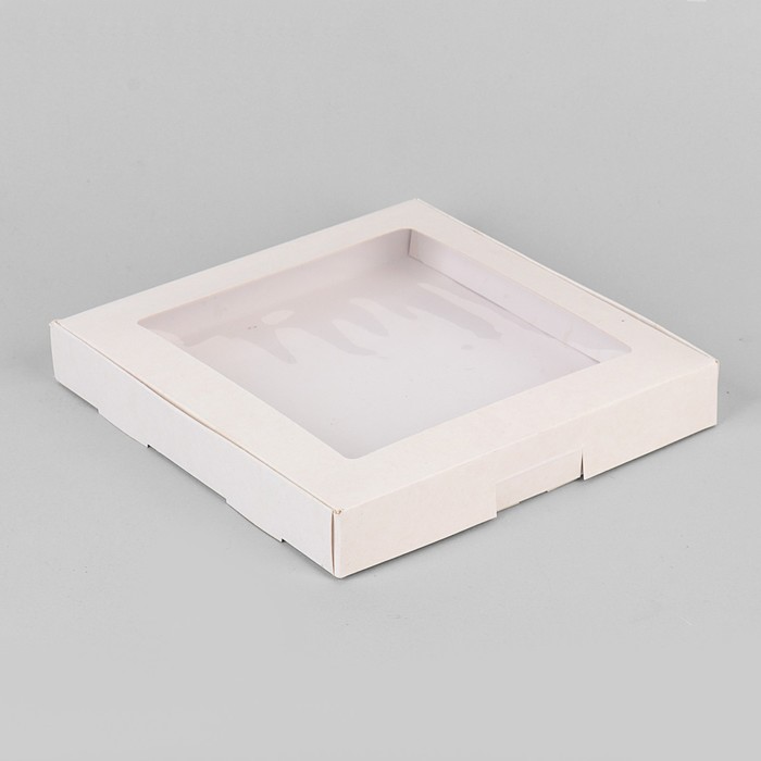 Коробка самосборная бесклеевая, 21×21×3 см