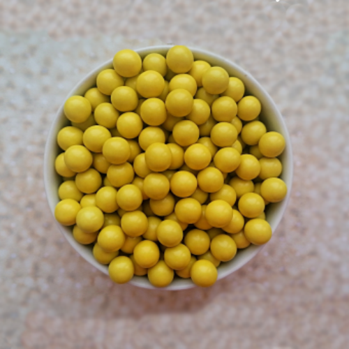 Шокошарики для декора «Жёлтый» 10 мм, 50гр