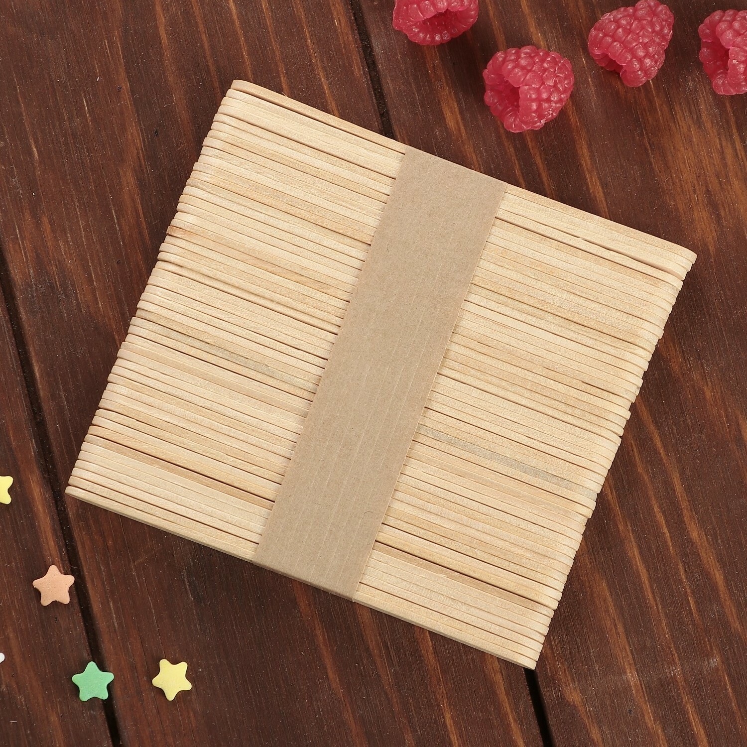 Палочки деревянные для мороженого, 11.5×1.1 см, 50 шт