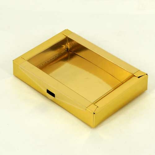Коробка 140×90×30 мм, ПВХ, золото