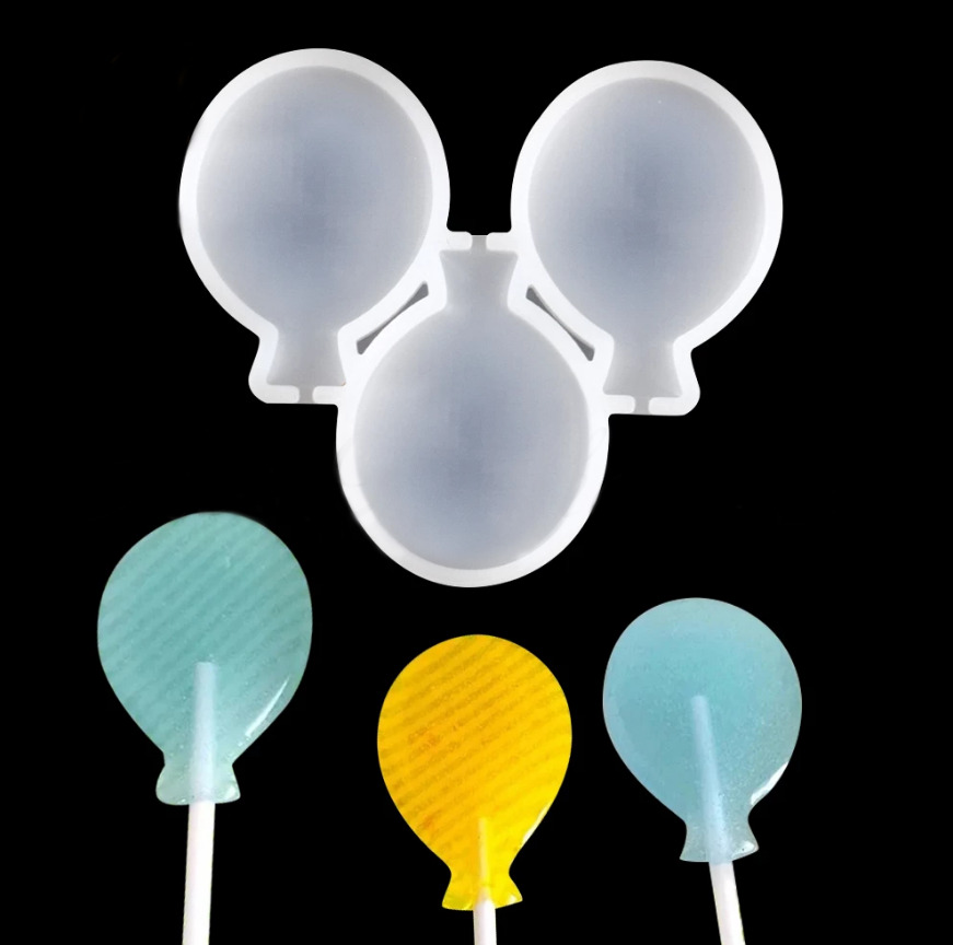 Силиконовая форма для леденцов «Воздушные шарики»