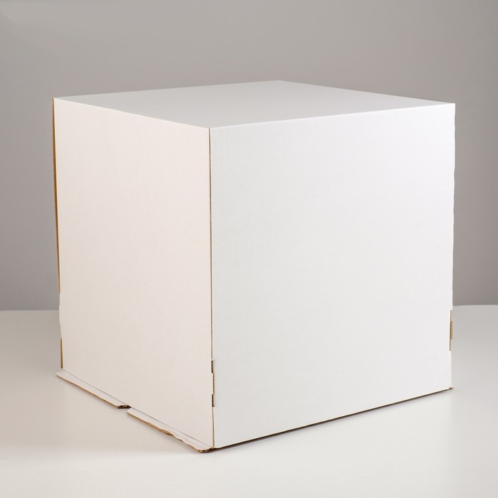 Кондитерская упаковка, белый картон 30×30×30 см