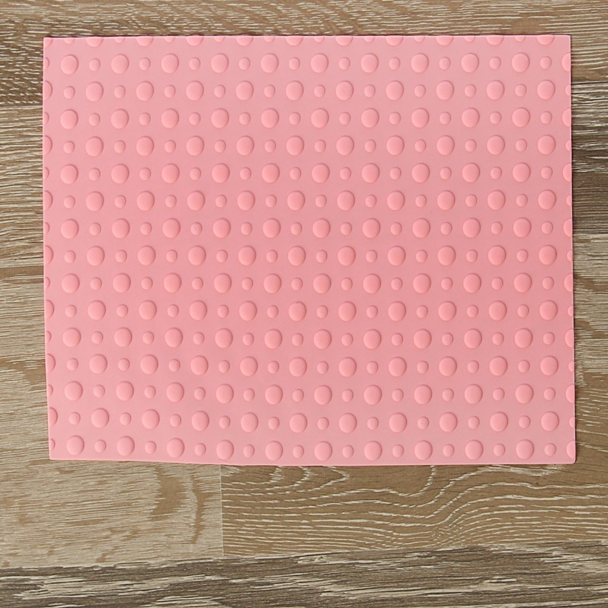 Коврик рельефный «Точки», 18×24×0.3 см, цвет розовый