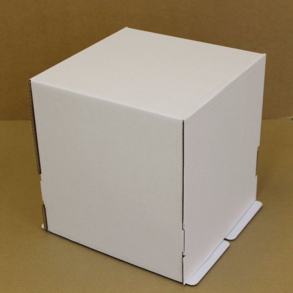 Кондитерская упаковка, короб белый, без окна 350×350×250 мм