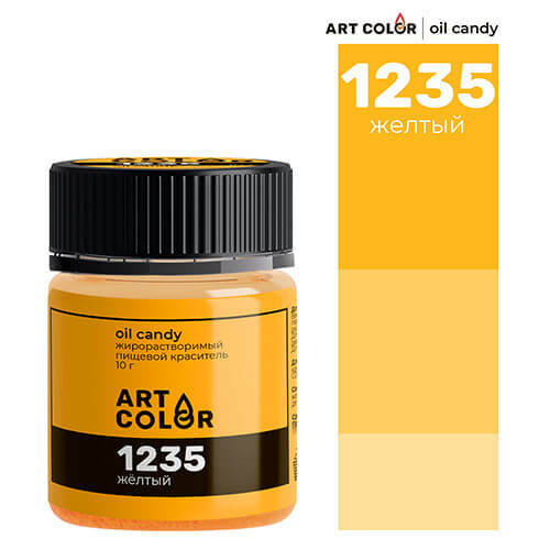 Сухой краситель Art Color Oil Candy жирорастворимый, желтый, 10 г